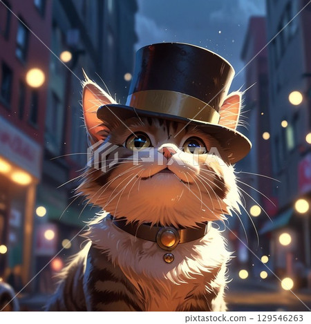 戴高頂禮帽的貓 戴高頂禮帽的貓 129546263