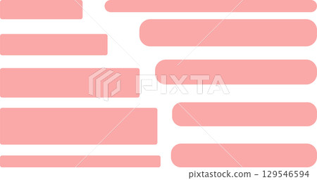 A set of pink and beige frames. Various horizontal rectangles. Rounded corners. Can be used as a background for text space. A set of pink and beige frames. Various horizontal rectangles. Rounded corners. Can be used as a background for text space. 129546594