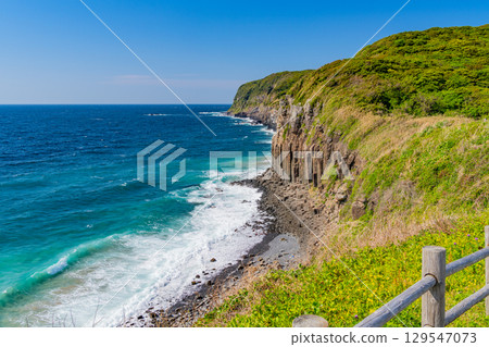 [Ikitsuki Island, Nagasaki Prefecture] Shiotawara Cliffs with beautiful columnar joints 129547073