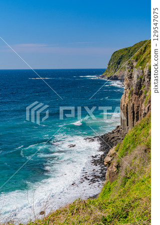 [Ikitsuki Island, Nagasaki Prefecture] Shiotawara Cliffs with beautiful columnar joints 129547075