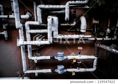 Outdoor piping details 129547822