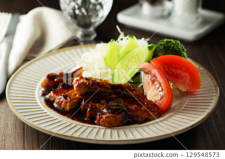 蒜蓉炒豬裡肌 129548573