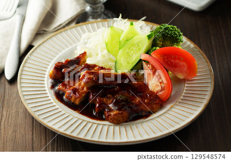 蒜蓉炒豬裡肌 蒜蓉炒豬裡肌 129548574