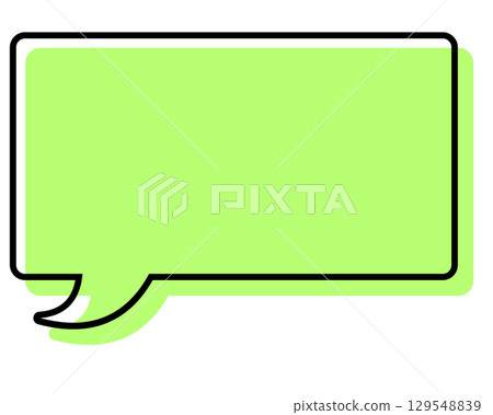 Simple speech bubble with misaligned lines - Rectangle 129548839