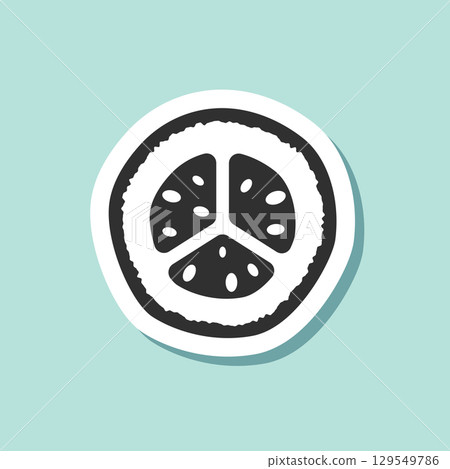 Cucumber vegetable sticker icon in flat style. Gherkin plant vector illustration on isolated background. Healthy food sign business concept. Cucumber vegetable sticker icon in flat style. Gherkin plant vector illustration on isolated background. Healthy food sign business concept. 129549786