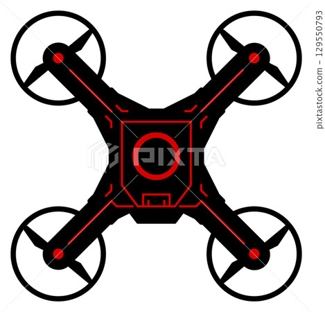 用於運輸和用相機拍攝的無人駕駛飛行器插圖 129550793
