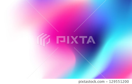 Colorful abstract gradient background with vibrant red, pink and blue cyan hues blending smoothly. Perfect for modern design, tech, fashion, or digital art projects. vector design. 129551200