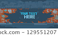 Cool Contour Of Graffiti Piece On The Brick Wall Blank Template For Your Text Vector Background 129551207