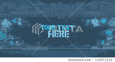 Cool Contour Of Graffiti Piece On The Brick Wall Blank Template For Your Text Vector Background Cool Contour Of Graffiti Piece On The Brick Wall Blank Template For Your Text Vector Background 129551210