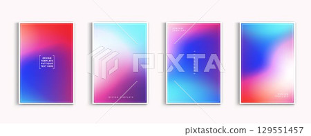 Gradient backgrounds vector set. soft tender orange, red, white and blue colours abstract background for app, web design, webpages, banners, greeting cards. vector design. Gradient backgrounds vector set. soft tender orange, red, white and blue colours abstract background for app, web design, webpages, banners, greeting cards. vector design. 129551457