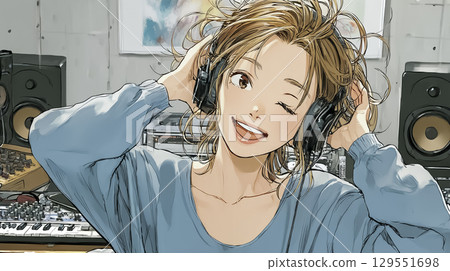 Miyu系列:一位興高采烈的女性與AI生成的音樂 Miyu系列:一位興高采烈的女性與AI生成的音樂 129551698