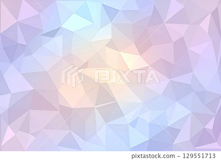 Soft pastel mosaic geometric background with smooth gradient colors, abstract polygonal pattern creating a modern and elegant design for digital and print projects 129551713