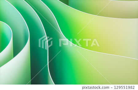 Abstract 3D Gradient layered paper Background. 3d rendering 129551982