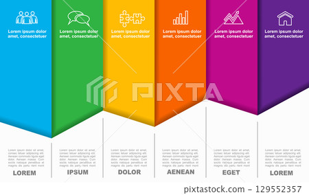 Infographic design template with place for your data. Vector illustration. Infographic design template with place for your data. Vector illustration. 129552357
