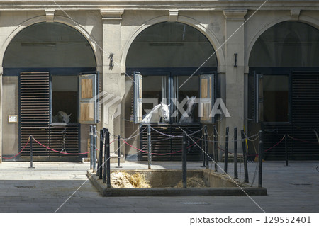 Vienna, Austria - June 13, 2023: Sissi Museum in the Hofburg Palace Complex Vienna, Austria - June 13, 2023: Sissi Museum in the Hofburg Palace Complex 129552401