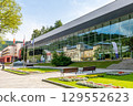 Main pump room of mineral water in Krynica Zdroj (Poland) 129552623