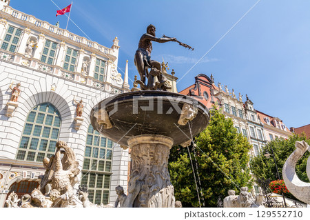 Fountain of Neptune in Gdansk (Poland) 129552710