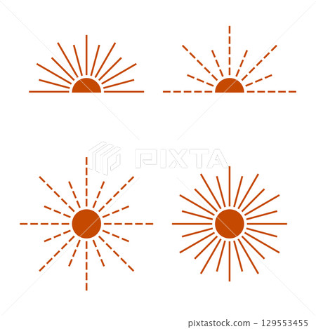 set of sun signs 129553455