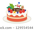 Christmas cake 129554544