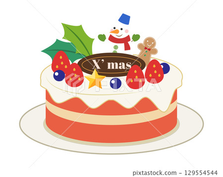 Christmas cake Christmas cake 129554544