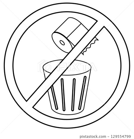 No littering sign: prohibition on disposing waste responsibly 129554799
