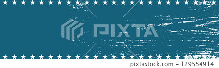Grunge blue background with white stars border design Grunge blue background with white stars border design 129554914