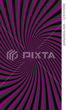 Abstract purple and black twisting optical illusion pattern 129554948