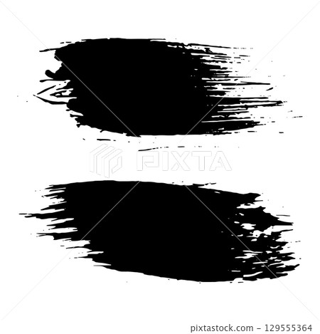 Grunge ink brush strokes elements. Black paint brush, stroke, line, grunge. Dirty textures of banners, boxes, frames and design elements. Black grunge brush stroke ink template collection Grunge ink brush strokes elements. Black paint brush, stroke, line, grunge. Dirty textures of banners, boxes, frames and design elements. Black grunge brush stroke ink template collection 129555364