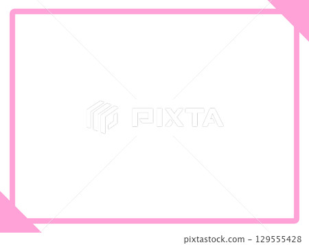 簡約粉紅橫框3粉紅色 129555428