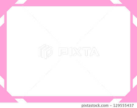 Simple pink horizontal frame 12 Pink 129555437