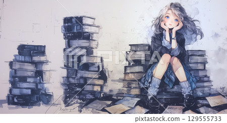 有知識的女孩 129555733