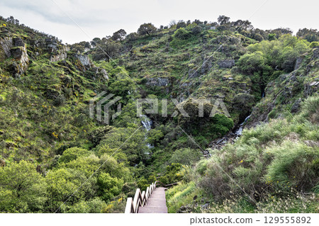 Cascata de Sao Juliao or Cascata de Monte Sete waterfall in Azenha nova, Portugal 129555892