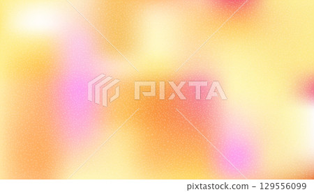 Grain gradient background with soft blurred effect, featuring orange and pink tones. Perfect for modern design, digital art, and branding. Stock vector illustration in grain gradient style. 129556099