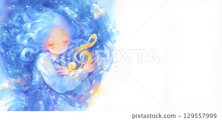 一個熱愛音樂的女孩 129557999