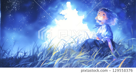 一個女孩沉迷於思想 129558376