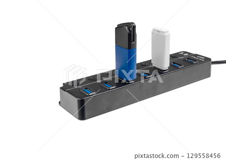 USB 3.0 7-Port Hub with Power Buttons for Device Repairs USB 3.0 7-Port Hub with Power Buttons for Device Repairs 129558456