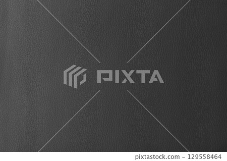 Texture of genuine leather, artificial leatherette black background 129558464