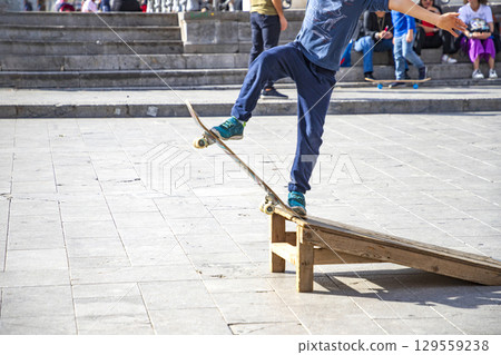 cool skateboard jump cool skateboard jump 129559238