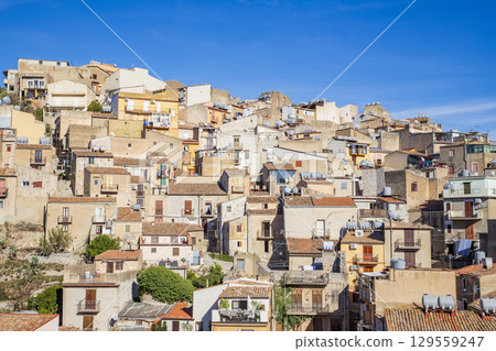 many houses on a hill many houses on a hill 129559247