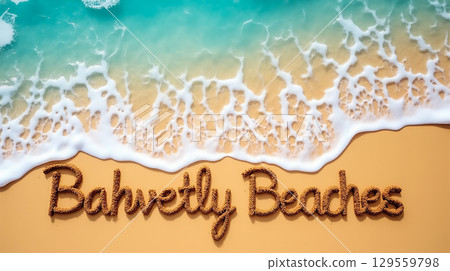 Bahvetyl Beaches showcases vibrant shoreline with gentle waves and golden sand on a sunny day 129559798
