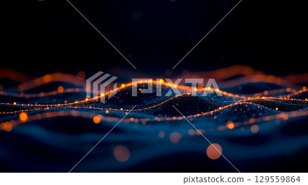 Colorful waves of light create a mesmerizing abstract visual display in a dark space Colorful waves of light create a mesmerizing abstract visual display in a dark space 129559864