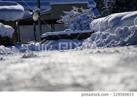 雪道 雪道 129560653