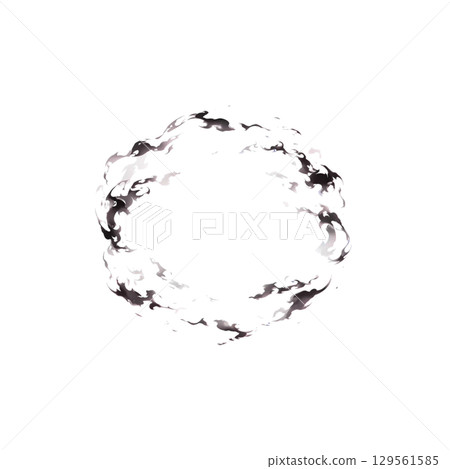 煙霧圓形效果、煙霧、設計、裝飾、材質、外殼、無背景 129561585