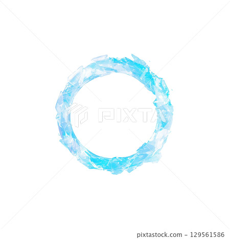 冰環效果、裝飾、材質、外殼、無背景、冰凍環 129561586
