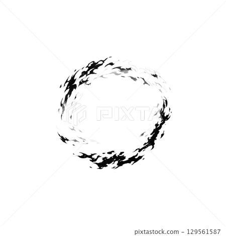 煙霧圓形效果、設計、裝飾、材質、外殼、無背景 129561587