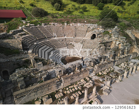 Pastures and scattered ruins near the ancient city walls of Ephesus, Turkey Pastures and scattered ruins near the ancient city walls of Ephesus, Turkey 129561623