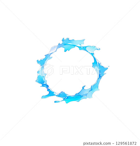 Water circular effect, decoration, material, enclosure, no background, design 129561872