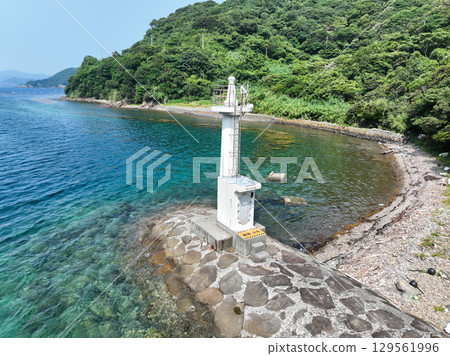 Funakoshi Canal North Entrance Breakwater Lighthouse, Ainan Town, Ehime Prefecture 129561996