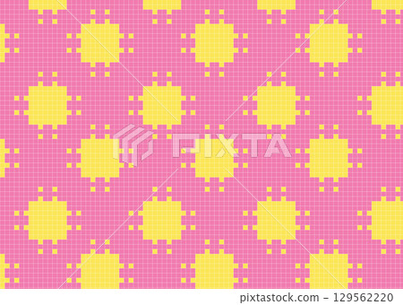 日式圓點圖案磁磚背景 129562220