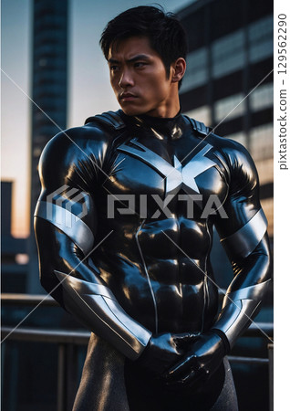 Superhero Black Portrait Superhero Black Portrait 129562290